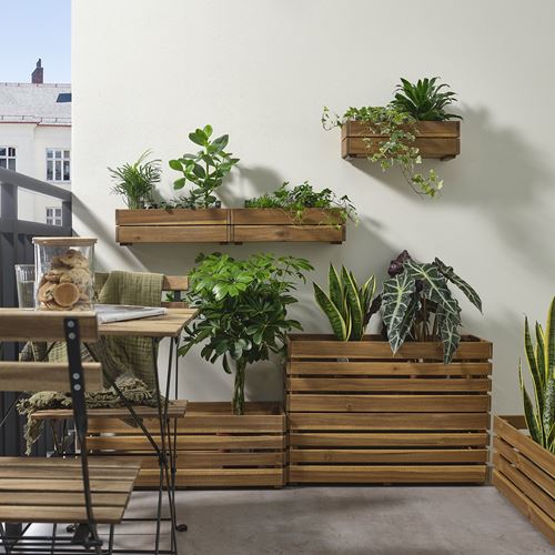 IKEA - STJARNANIS, çiçeklik, akasya, 43x15 cm