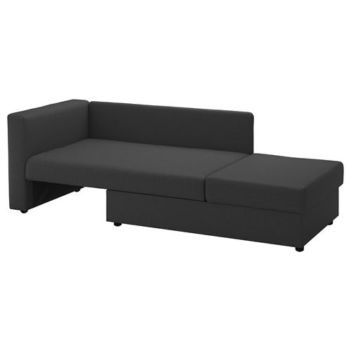 IKEA - SKÖNABACK, 2-seat sofa-bed, knisa dark grey