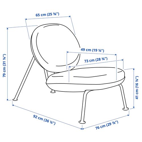 IKEA - VEINGE, armchair, skiftebo light beige