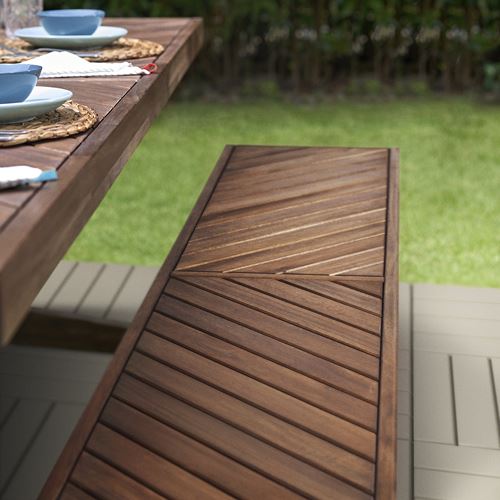 IKEA - NORRMANSÖ, garden bank, acacia, 200 cm