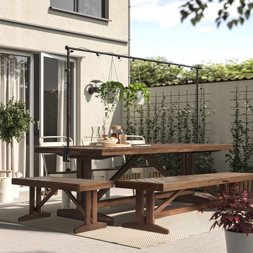 IKEA - NORRMANSÖ, garden bank, acacia, 200 cm