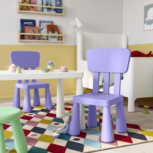 IKEA - MAMMUT, children's chair, lilac