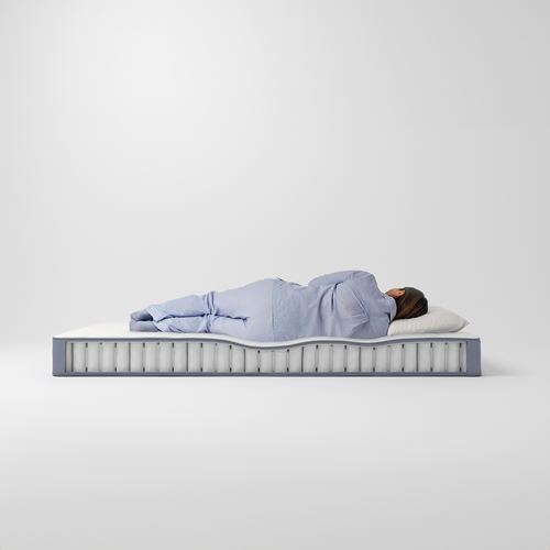IKEA - VESTERÖY, double bed mattress, light blue, 180x200 cm