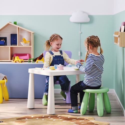 IKEA - MAMMUT, children's stool, light green