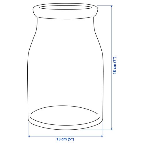 IKEA - BEGARLIG, cam vazo, cam, 29 cm