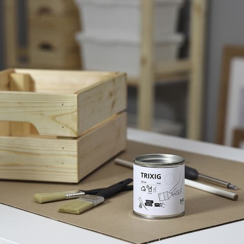 IKEA - TRIXIG, ahşap boyası, beyaz, 125 ml