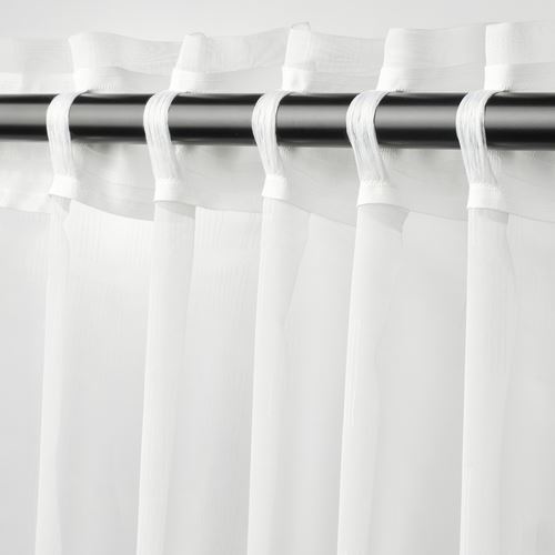 IKEA - PALPLJUNGMAL, tül perde/2 kanat, beyaz, 145x300 cm