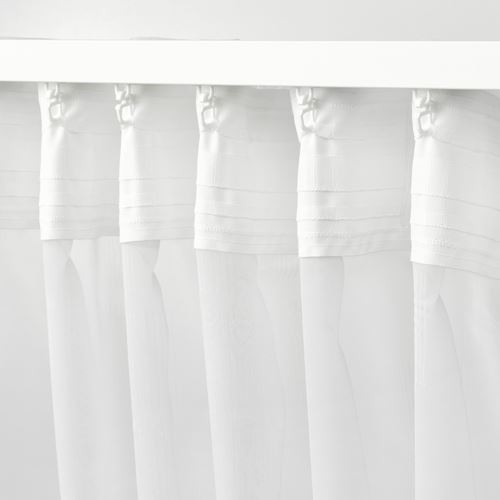 IKEA - PALPLJUNGMAL, tül perde/2 kanat, beyaz, 145x300 cm