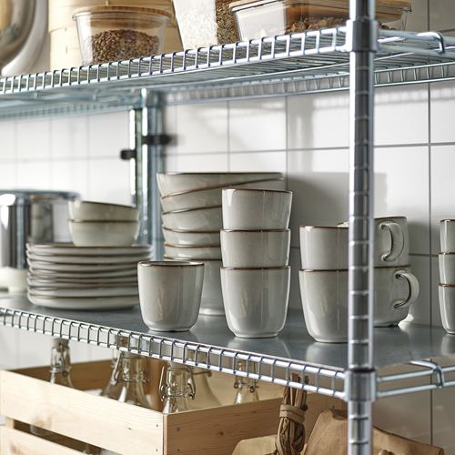 IKEA - GLADELIG, glass, grey, 30 cl