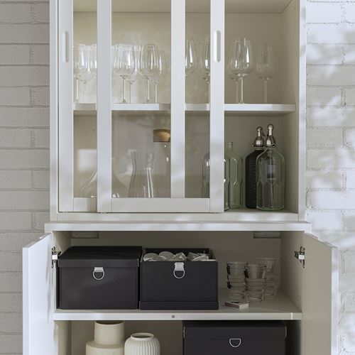 IKEA - TONSTAD, sliding door-cabinet, off white, 81x47x201 cm