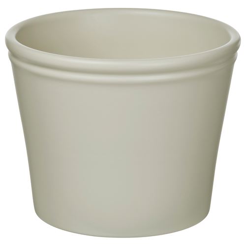 IKEA - KÖRSBARSBJÖRK, earthenware plant pot, light grey/beige, 12 cm