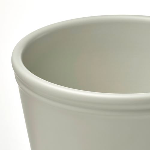 IKEA - KÖRSBARSBJÖRK, earthenware plant pot, light grey/beige, 12 cm