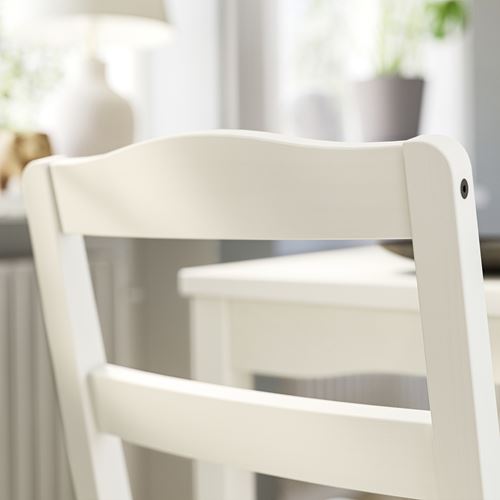 IKEA - HAUGA, wooden chair, white