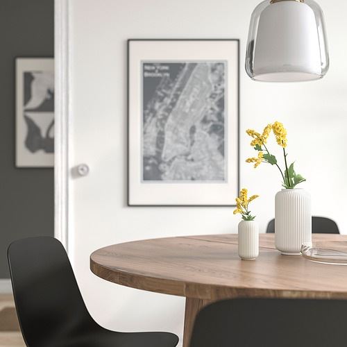 IKEA - STILREN, seramik vazo, beyaz, 12 cm