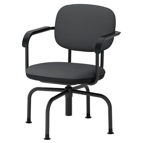 IKEA - MULLSJÖ, çalışma sandalyesi, grasnas koyu gri