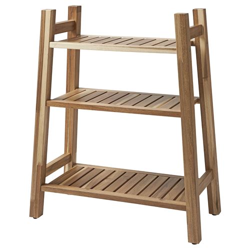 IKEA - STOREDAMM, shelving unit, acacia, 60x71 cm