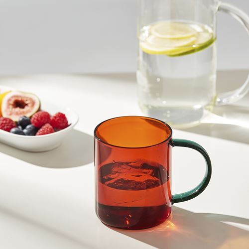 IKEA - SKUGGSTUBB, kupa, kahverengi-yeşil, 41 cl