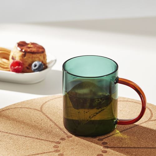 IKEA - SKUGGSTUBB, kupa, yeşil-kahverengi, 41 cl