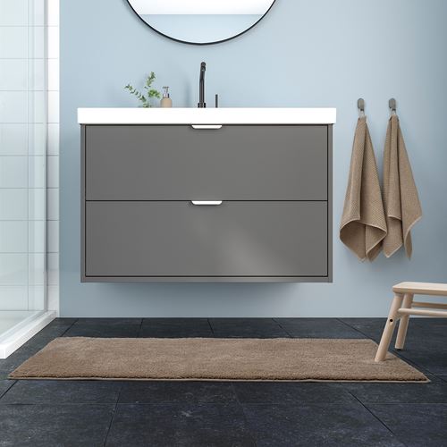 IKEA - BACKMARA, banyo paspası, bej, 60x120 cm