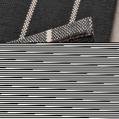 IKEA - RIDSTIG, büyük halı, gri-kırık beyaz, 80x180 cm