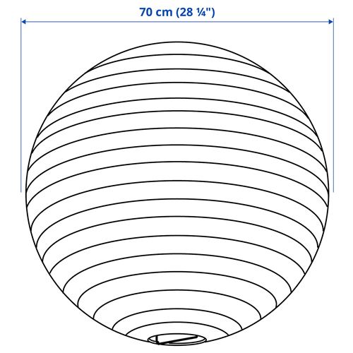 IKEA - GULLSUDARE, sarkıt lamba abajur başlığı, beyaz, 70 cm