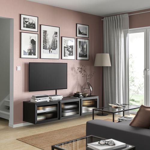 IKEA - BESTA, tv sehpası, venge, 180x42x38 cm