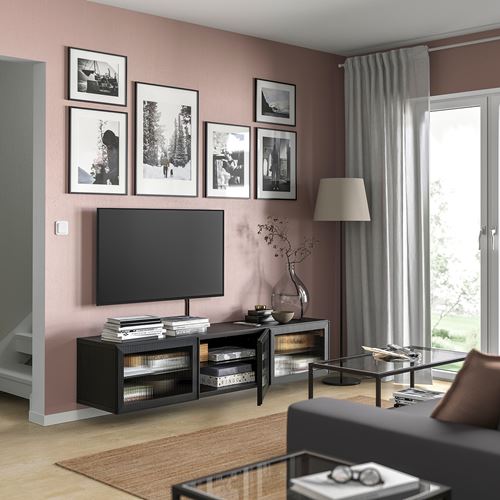 IKEA - BESTA, tv sehpası, venge, 180x42x38 cm