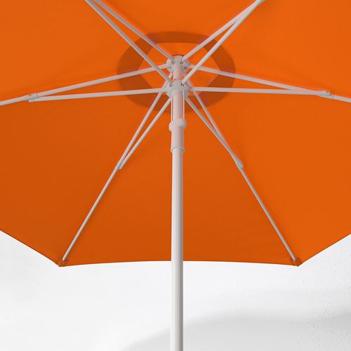 IKEA - HÖGÖN, güneş şemsiyesi, parlak turuncu, 270 cm