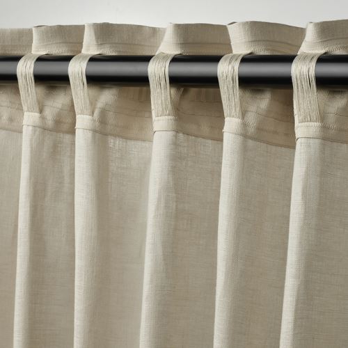 IKEA - DYTAG, fon perde/2 kanat, bej, 145x300 cm