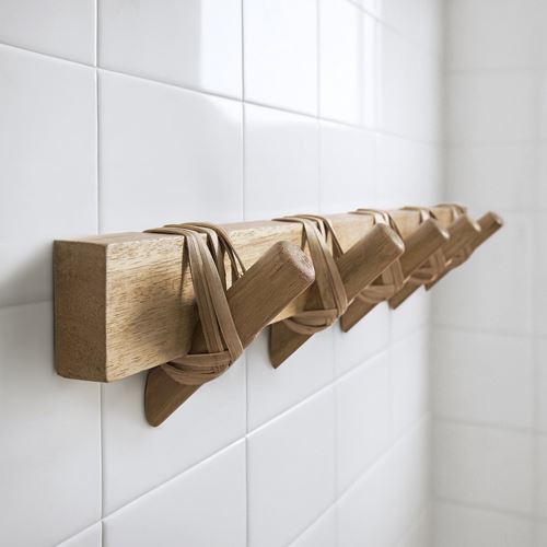 IKEA - STOREDAMM, duvar askısı, akasya-rattan, 60 cm