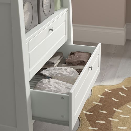 IKEA - SUNDVIK, changing table and chest, white