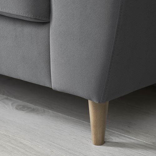 IKEA - SLATORP, 3'lü kanepe, hakebo koyu gri