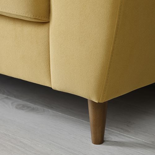 IKEA - SLATORP, uzanma koltuklu 3'lü kanepe, hakebo sarı