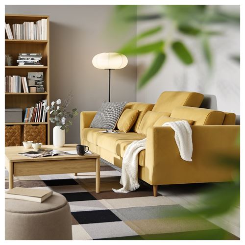 IKEA - SLATORP, 3'lü kanepe, hakebo sarı
