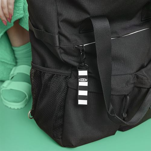 IKEA - VARLDENS, sırt çantası, siyah, 31x15x49 cm/26 lt