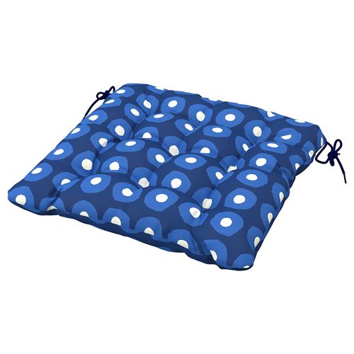 IKEA - KLÖSAN, dış mekan sandalye minderi, koyu mavi, 44x44 cm