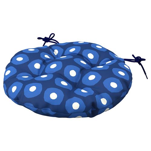 IKEA - KLÖSAN, outdoor chair pad, dark blue, 35 cm