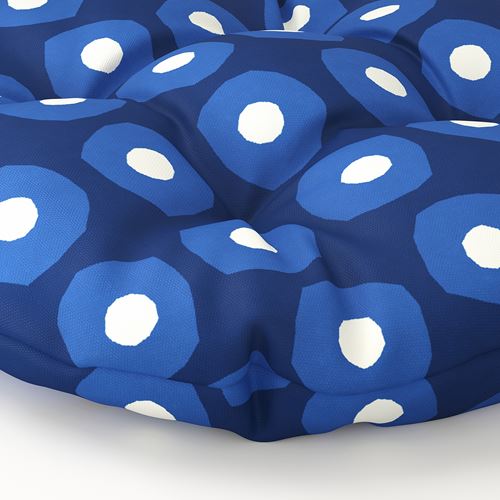 IKEA - KLÖSAN, outdoor chair pad, dark blue, 35 cm