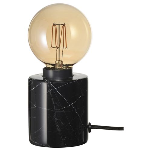 IKEA - MARKFROST/MOLNART, table lamp, black