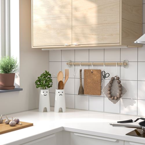 IKEA - FRÖVAXT, seramik vazo, beyaz, 20 cm