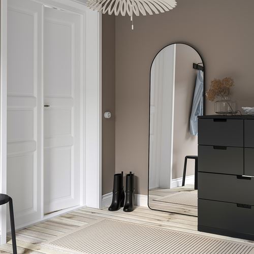 IKEA - LINDBYN, cheval glass, black, 60x170 cm