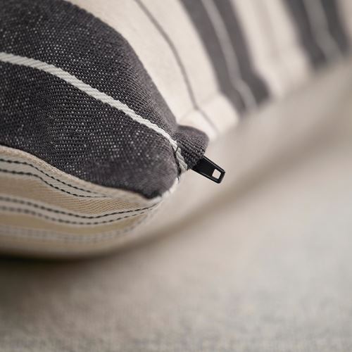 IKEA - KORALLBUSKE, kırlent kılıfı, açık bej-antrasit, 50x50 cm