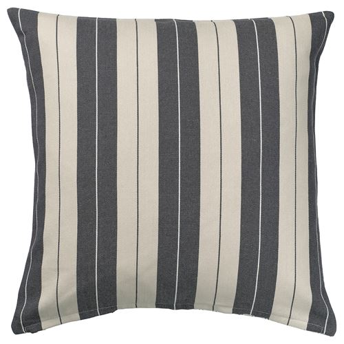 IKEA - KORALLBUSKE, kırlent kılıfı, açık bej-antrasit, 50x50 cm