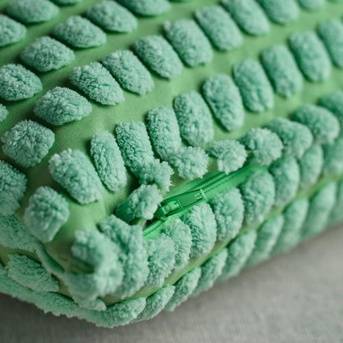 IKEA - SVARTPOPPEL, lace pillow cover, light green, 50x50 cm