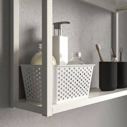 IKEA - PLOGSVANG, basket, white, 15x20x10 cm