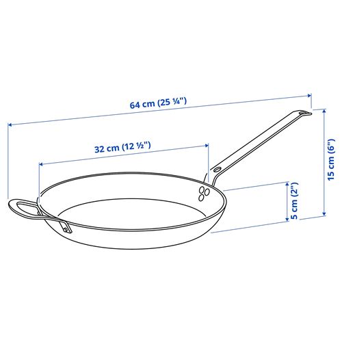 IKEA - VARDAGEN, frying pan, carbon steel, 32 cm