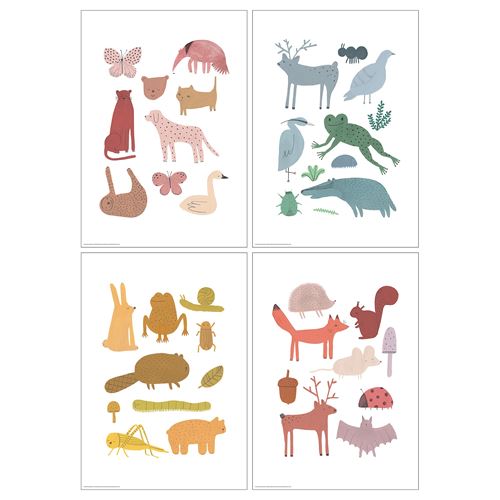 IKEA - BILD, poster, multicolour, 21x30 cm