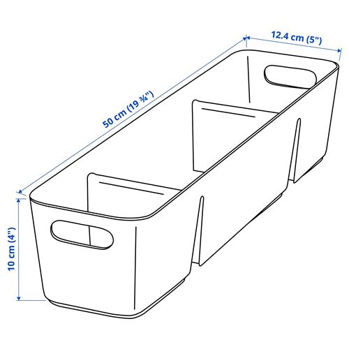 IKEA - UPPDATERA, kutu, antrasit, 50x12 cm