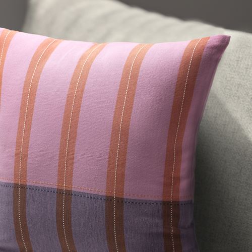 IKEA - MAVINN, kırlent kılıfı, pembe-turuncu, 50x50 cm