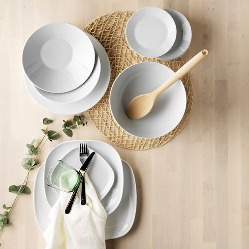 IKEA - IKEA 365+, deep plate, white, 22 cm